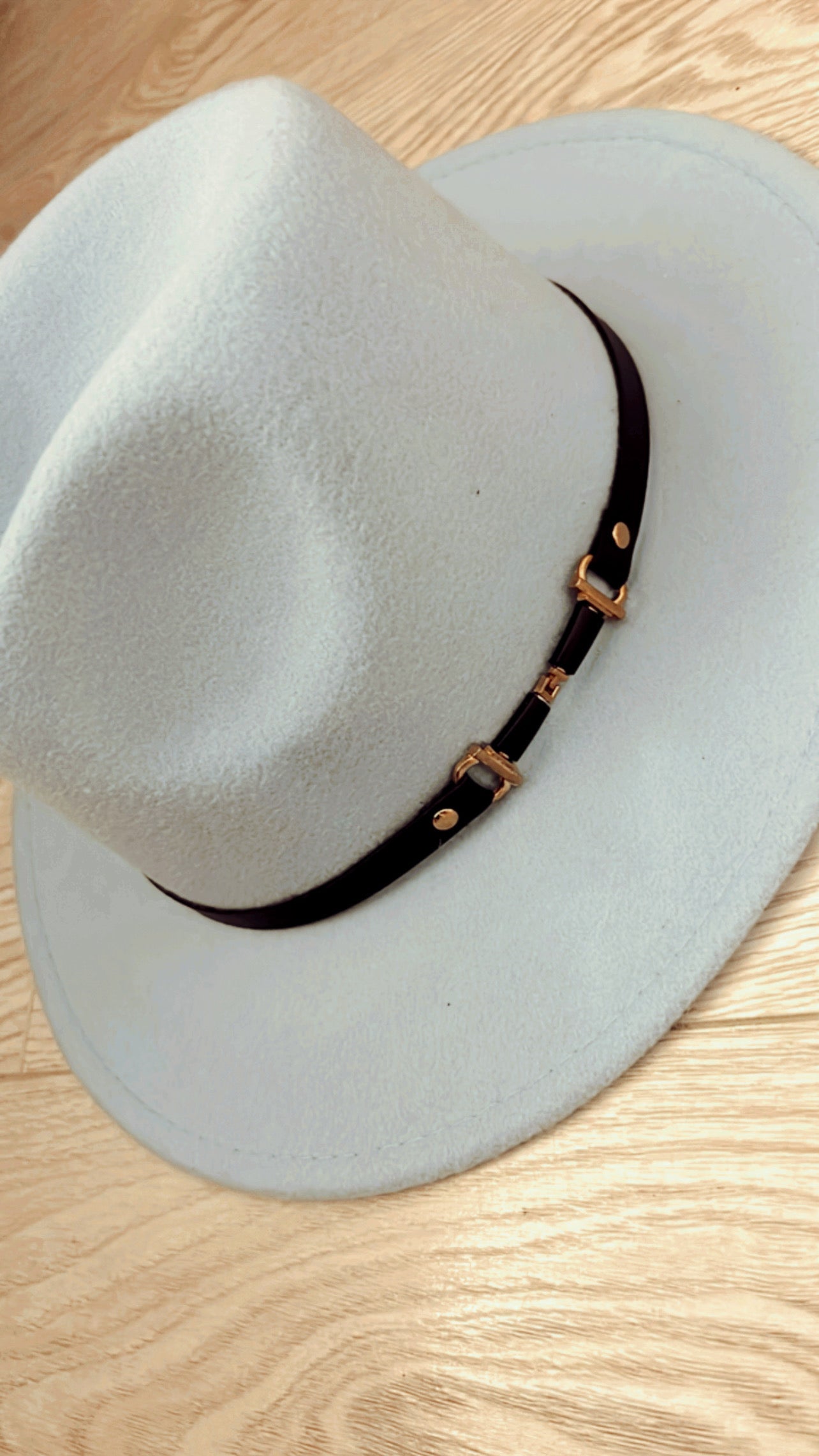 PASTEL BLUE FELT HAT