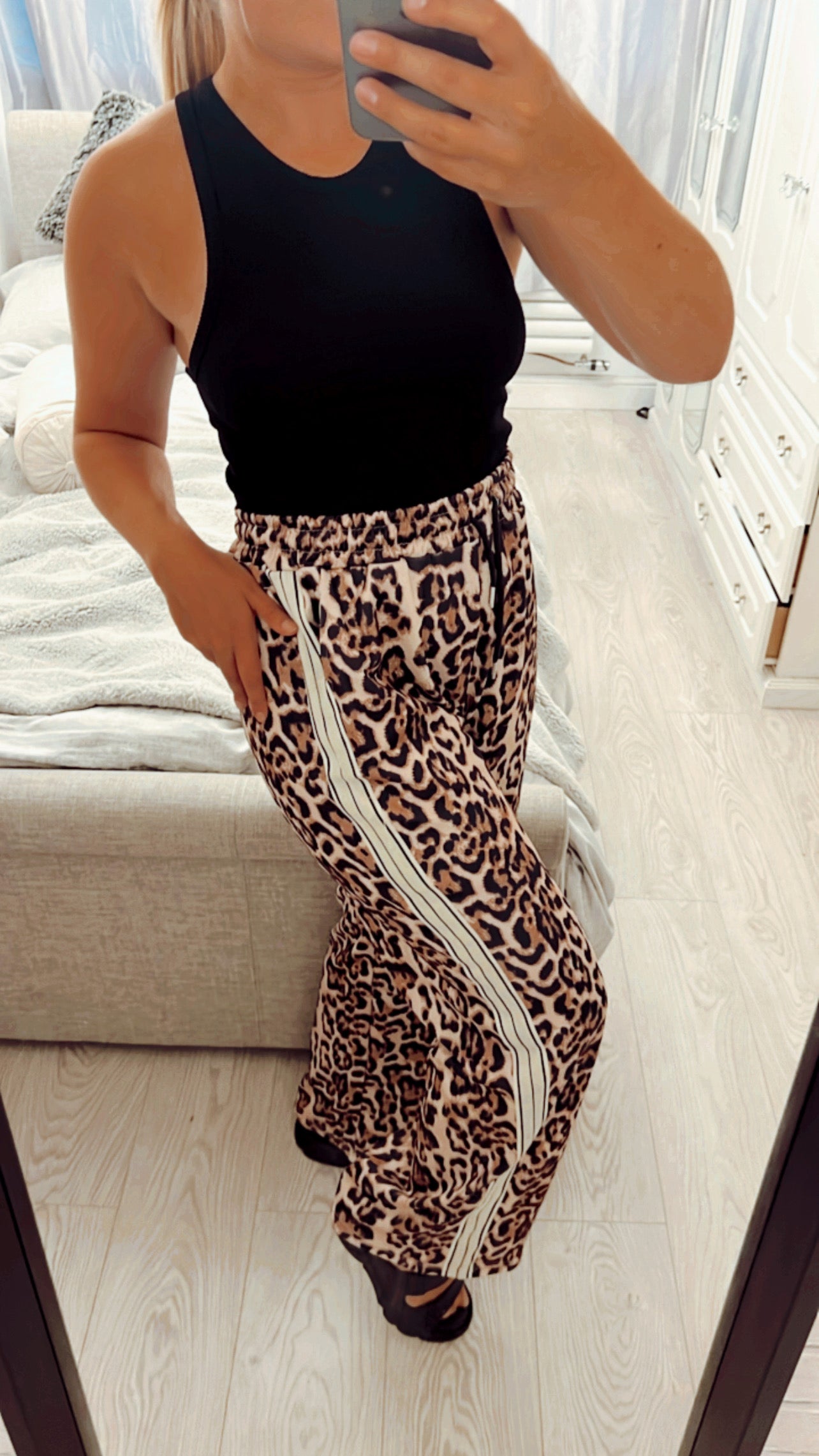 LEOPARD PRINT TROUSERS