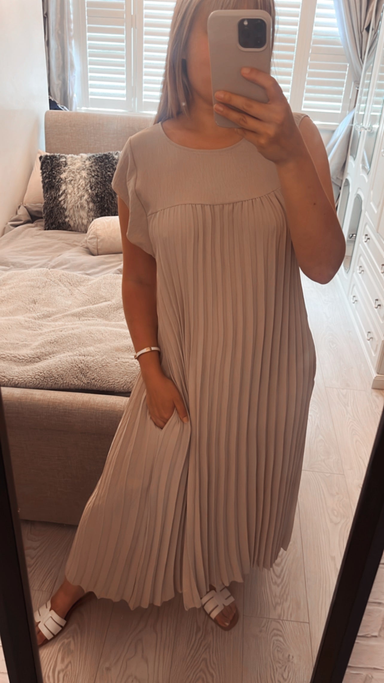 PLEATED DRESS