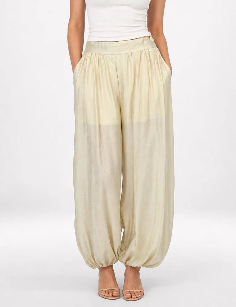 SHEER PALAZZO TROUSERS