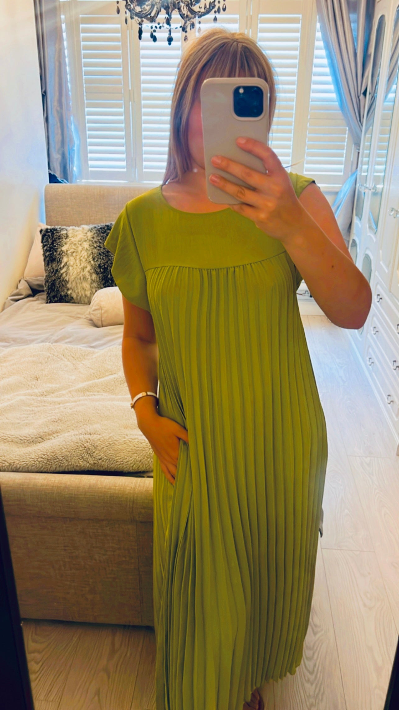 PLEATED DRESS