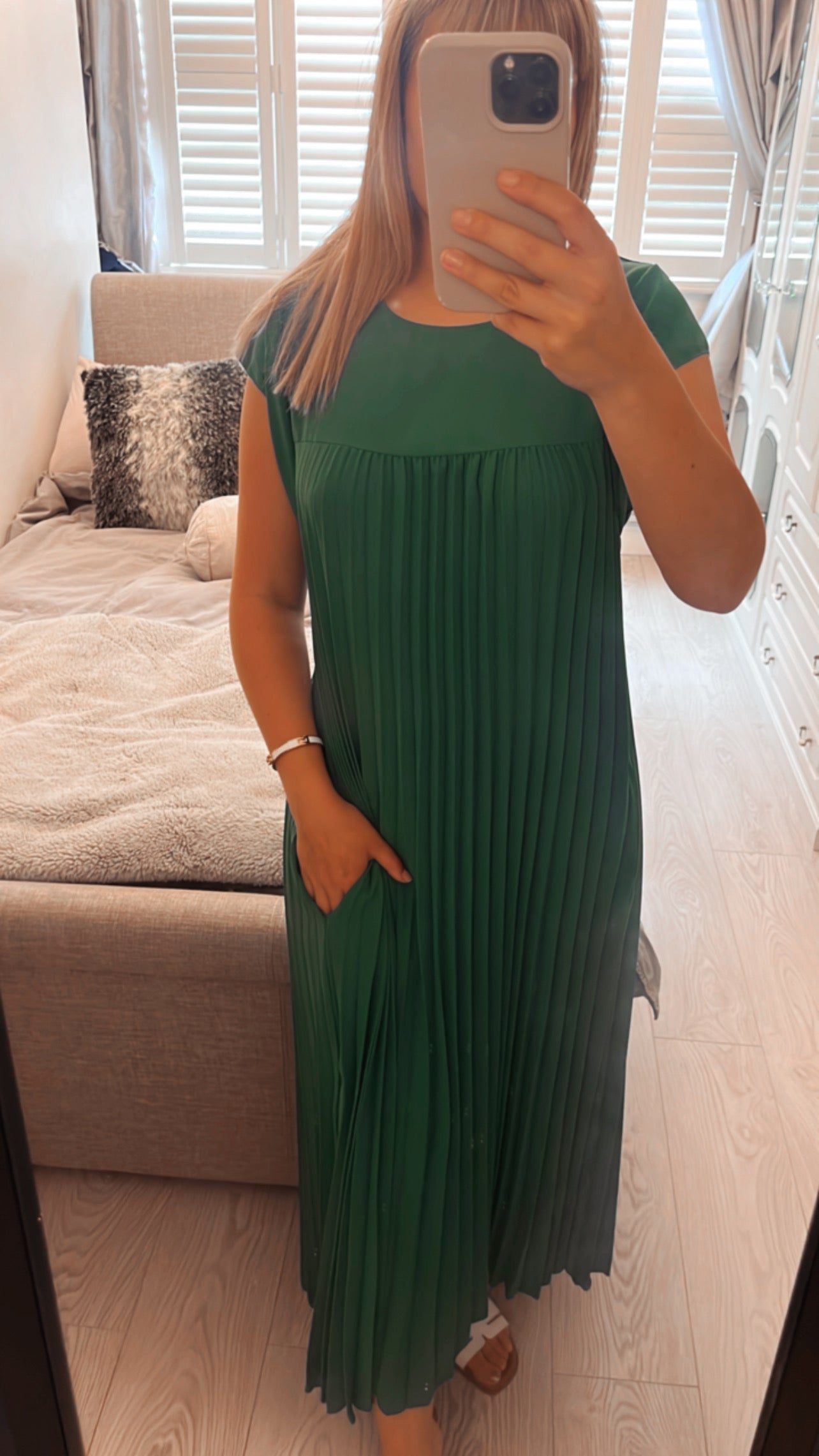 PLEATED DRESS