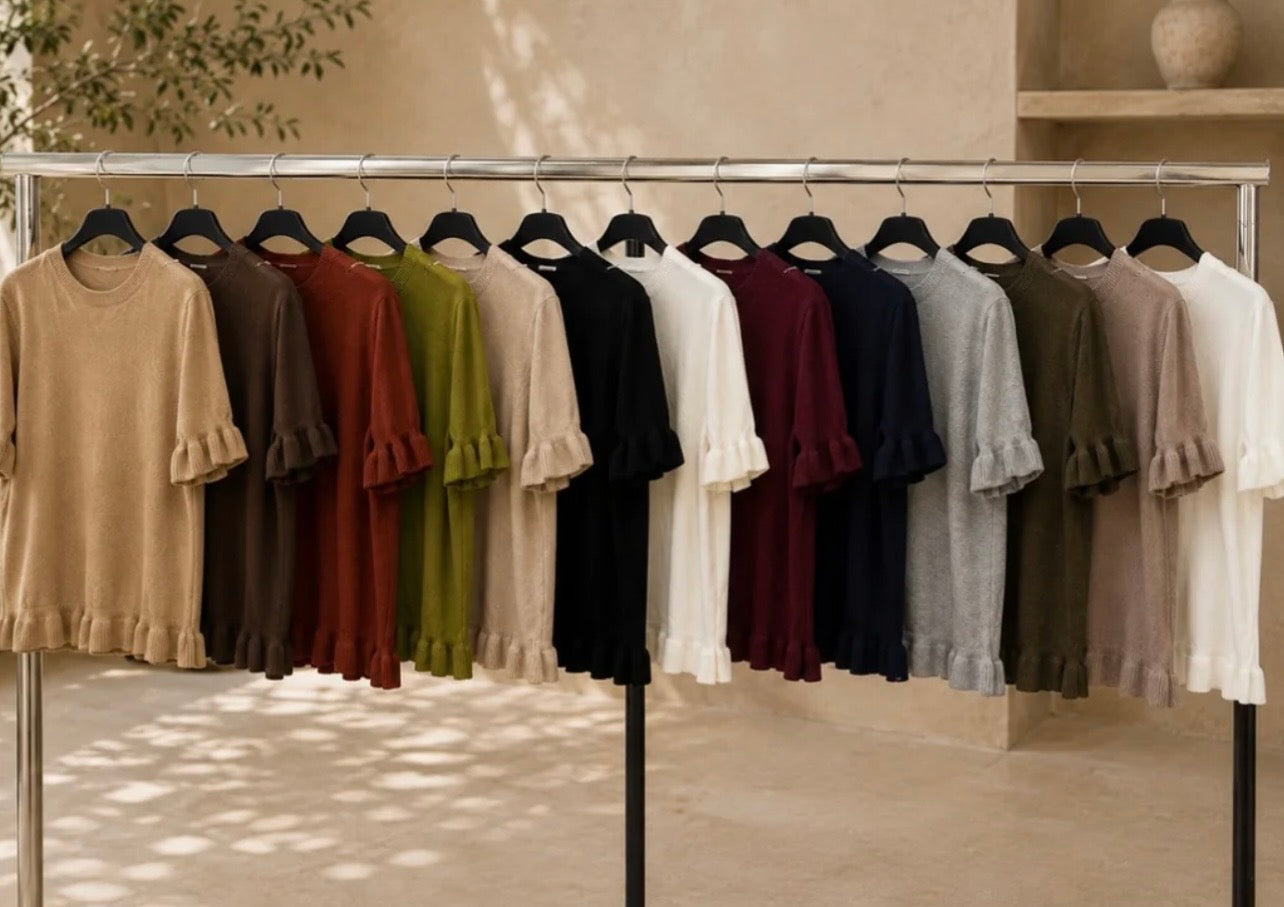 RUFFLE HEM JUMPER