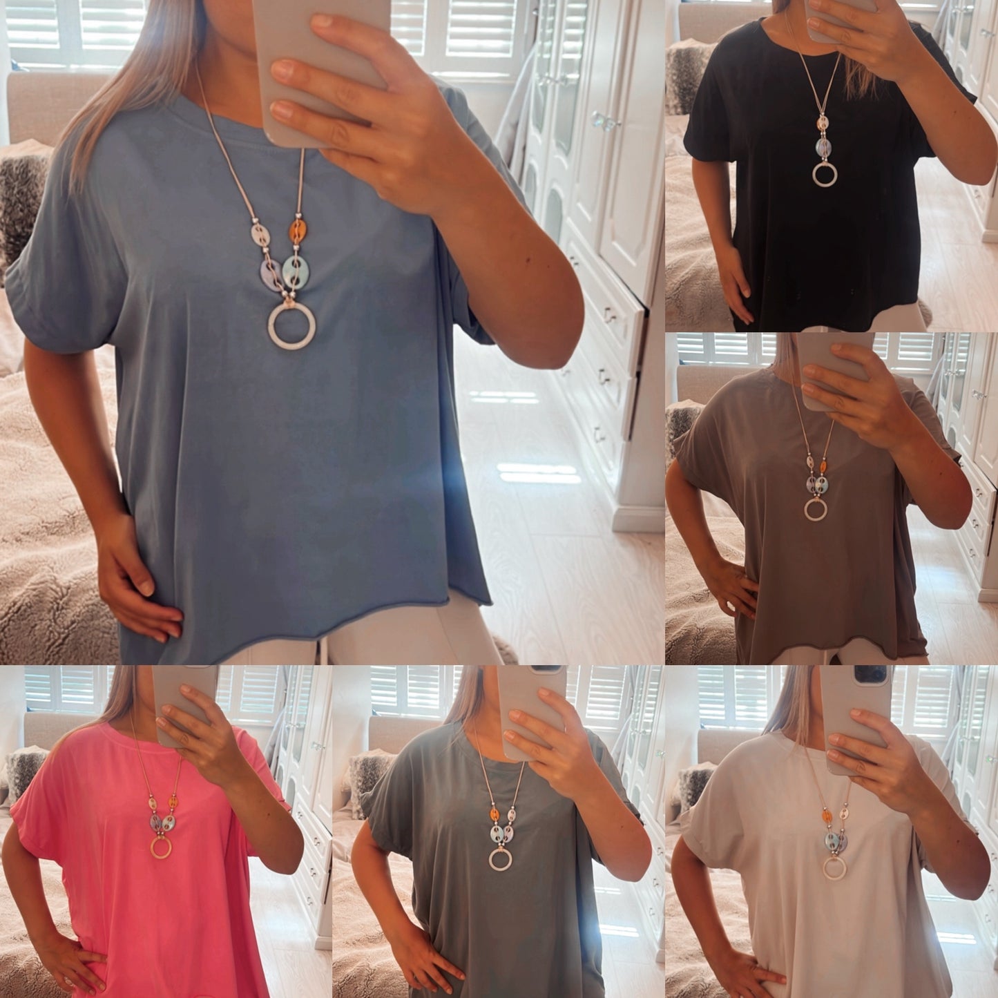 OVERSIZED T-SHIRT WITH NECKLACE