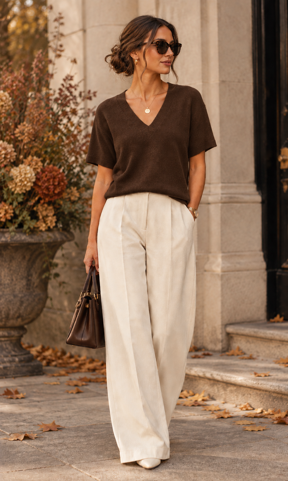 V NECK JUMPER