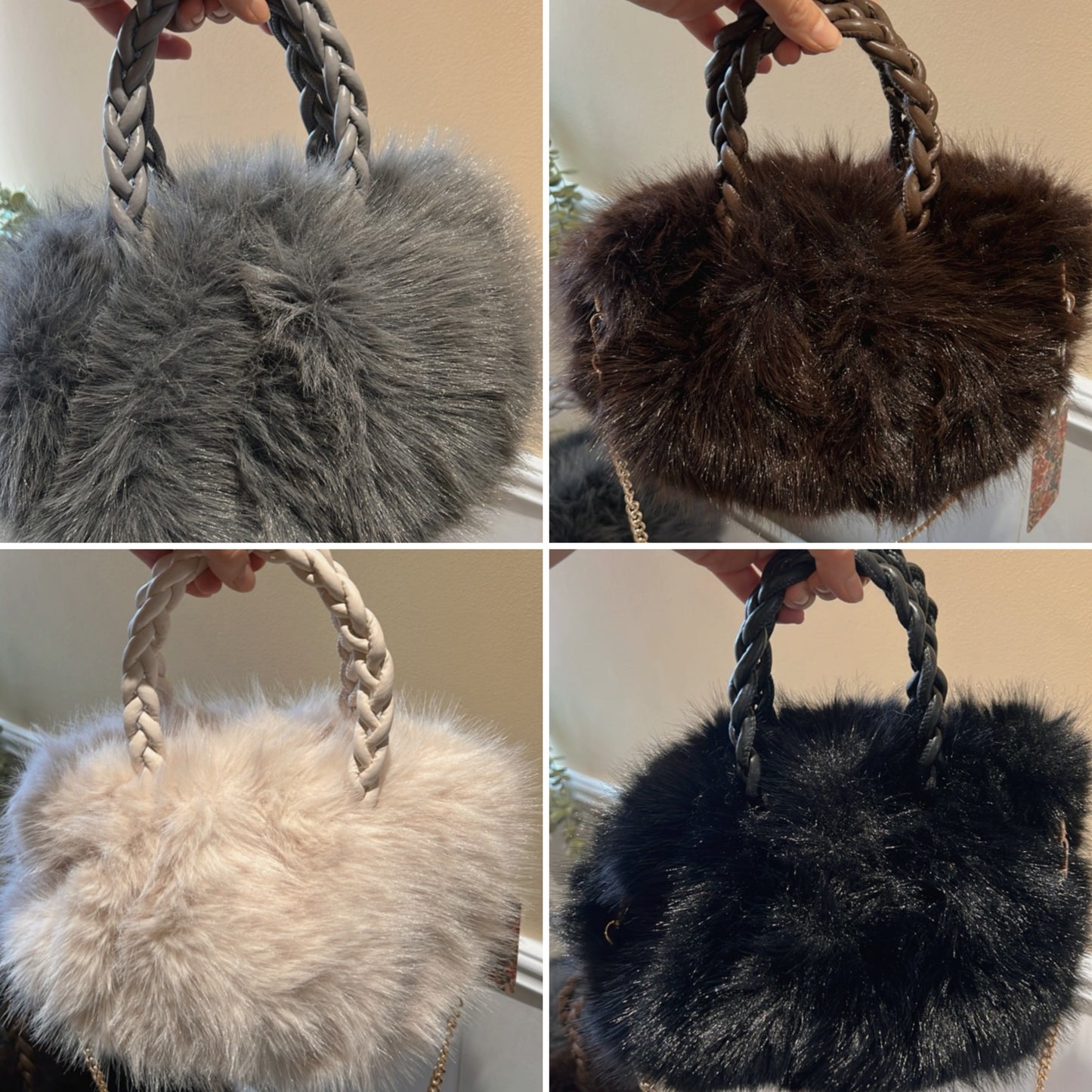 FAUX FUR BAG