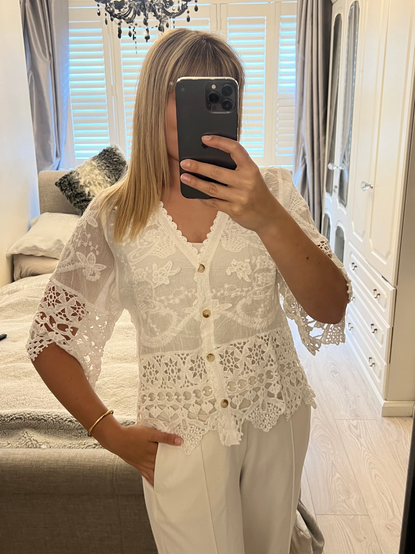 LUCY CROCHET CARDIGAN
