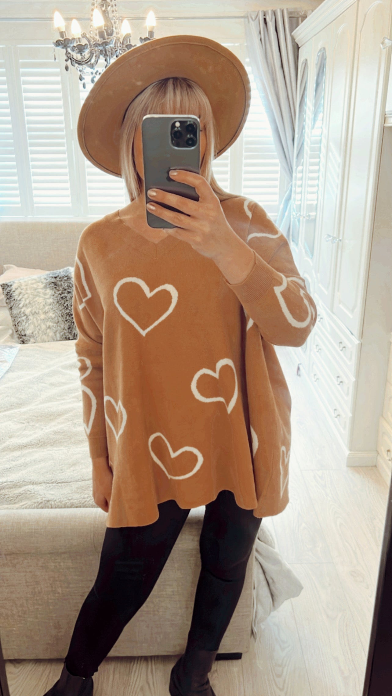 HEART KNIT JUMPER