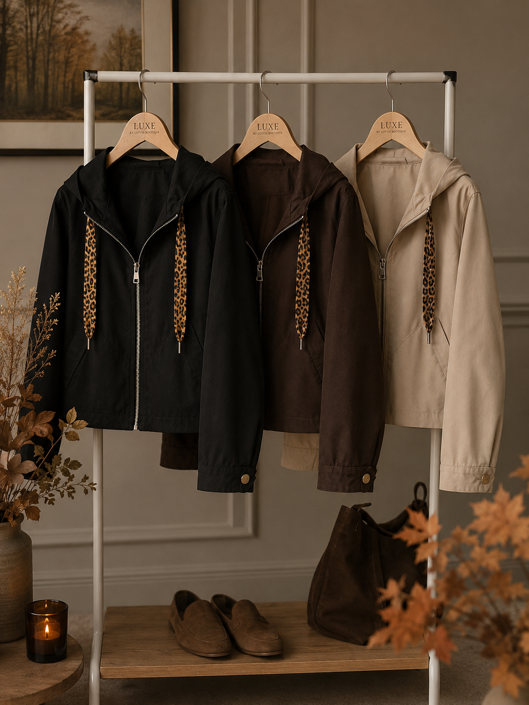 LIGHTWEIGHT ZIP UP JACKET WITH HOOD (8-14)