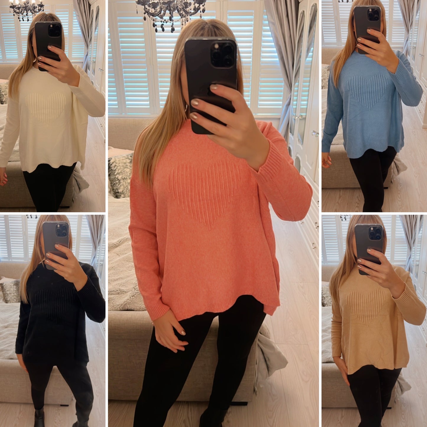 HEART KNIT JUMPERS