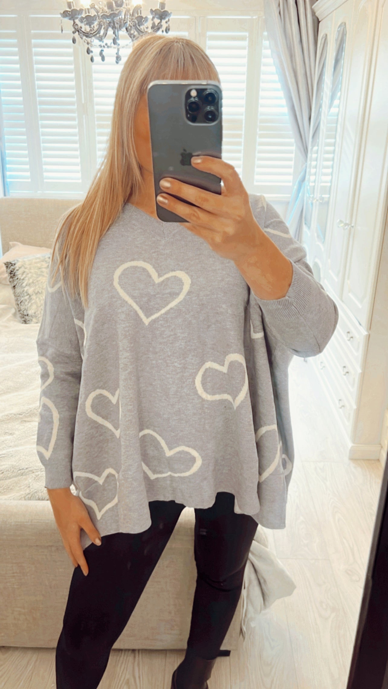 HEART KNIT JUMPER
