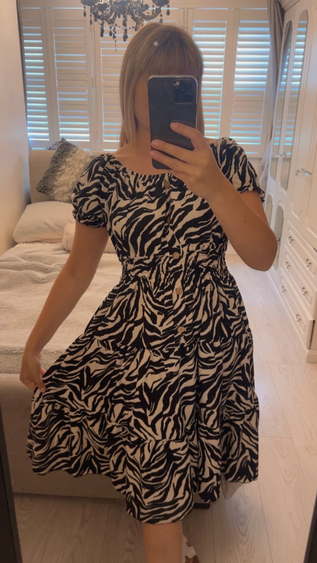 LILLY PRINTED MIDI DRESS
