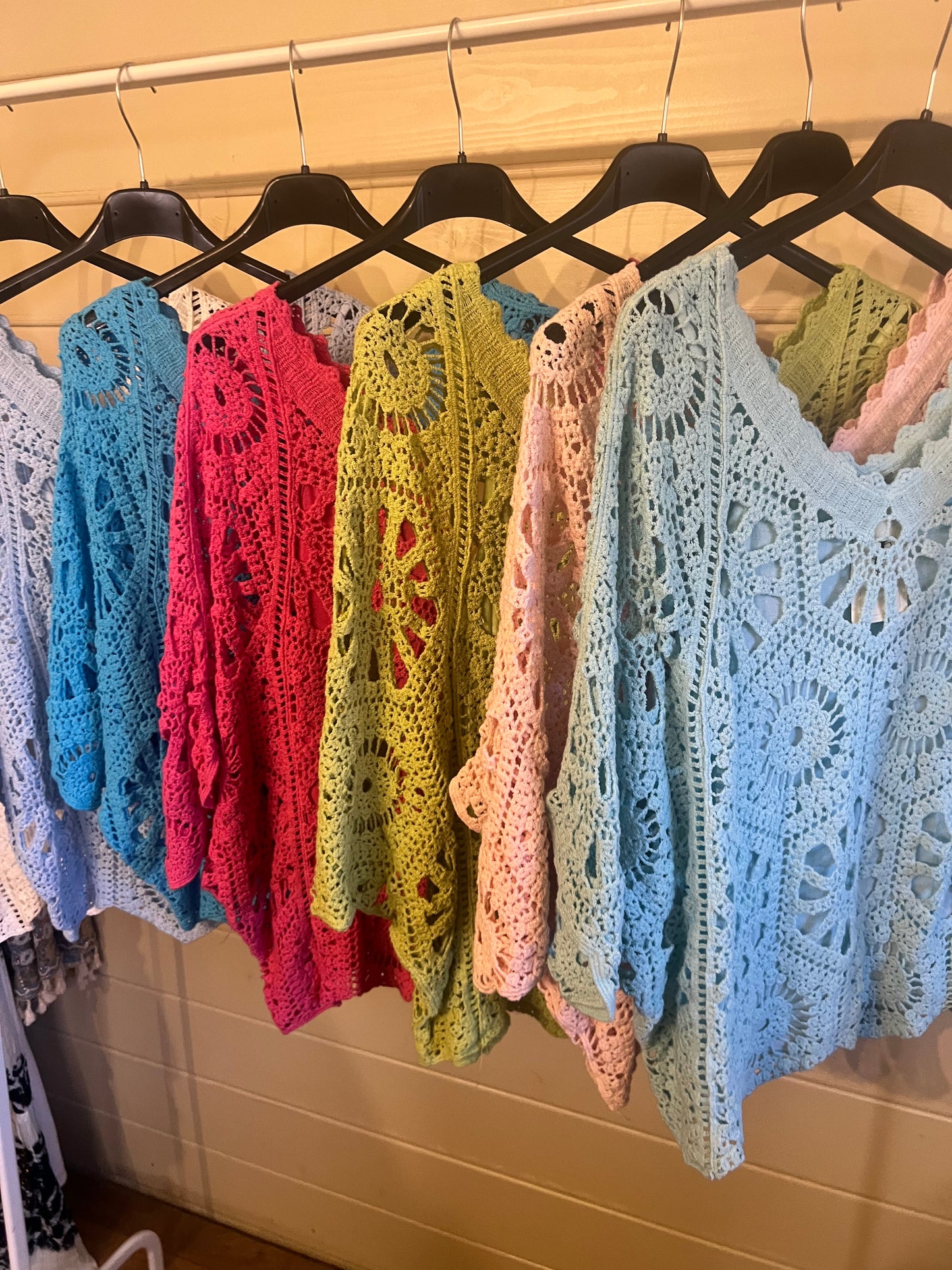 MABEL CROCHET BLOUSE WITH MATCHING VEST TOP  (8-16)