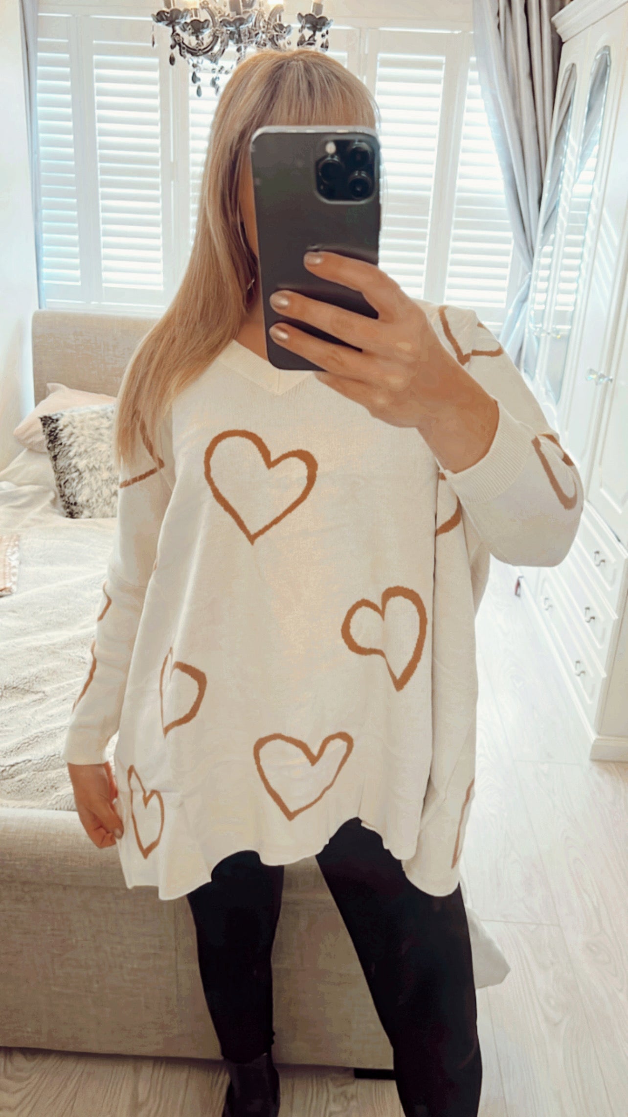 HEART KNIT JUMPER