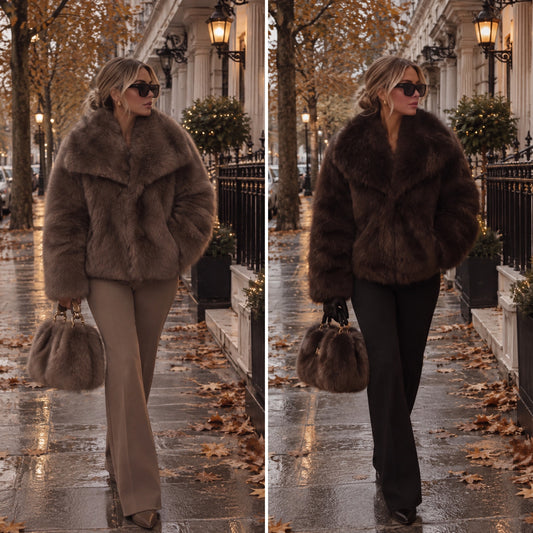 LUCY FAUX FUR COAT