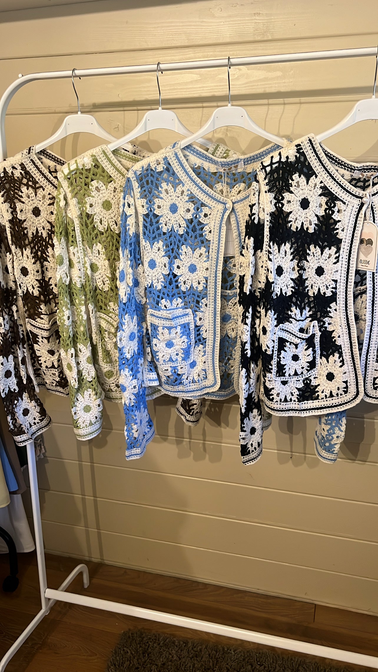 MILLY CROCHET CARDIGAN