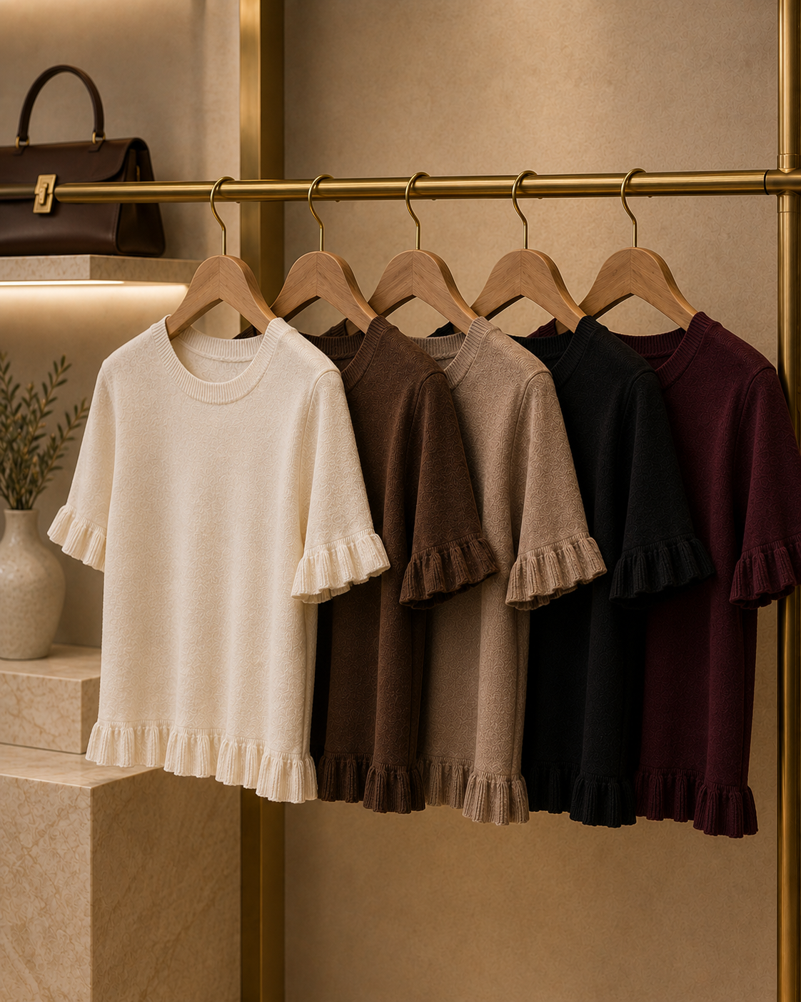RUFFLE HEM JUMPER