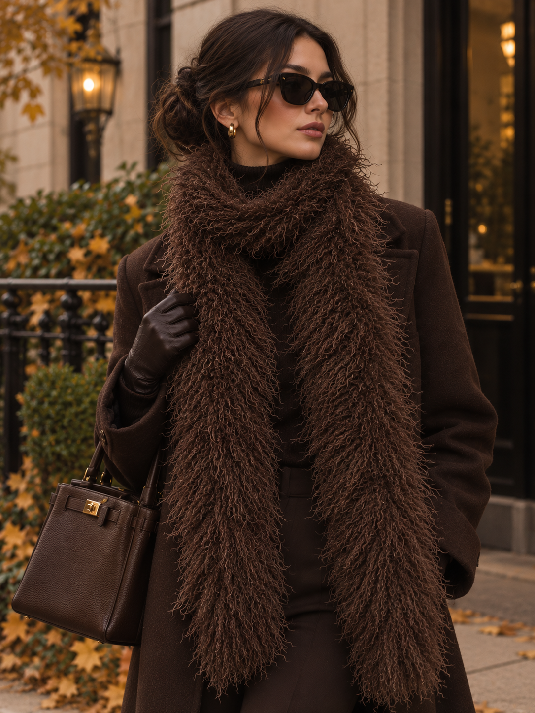 SHAGGY FAUX FUR SCARF