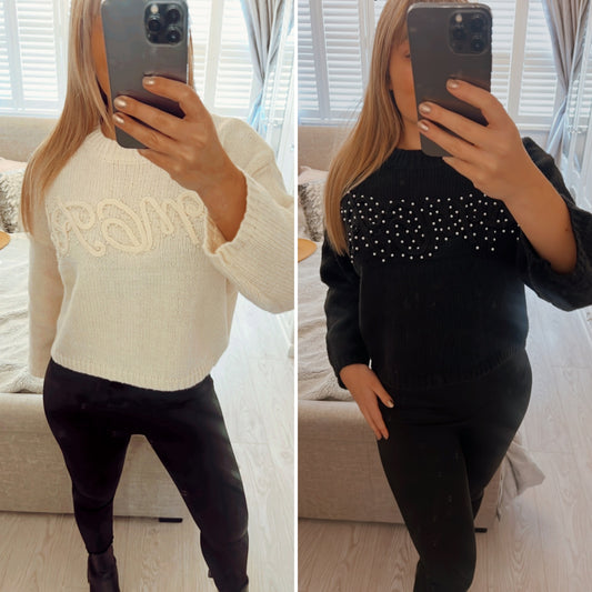 CROPPED KNIT JUMPER