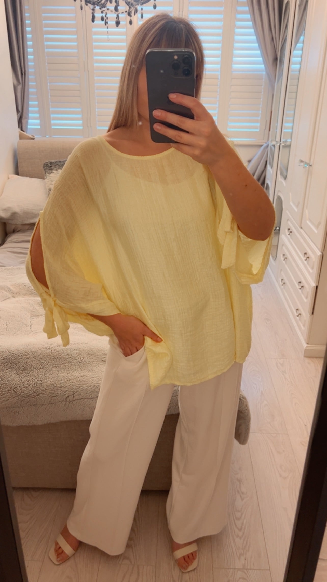 BOW TIE BLOUSE (10-22)