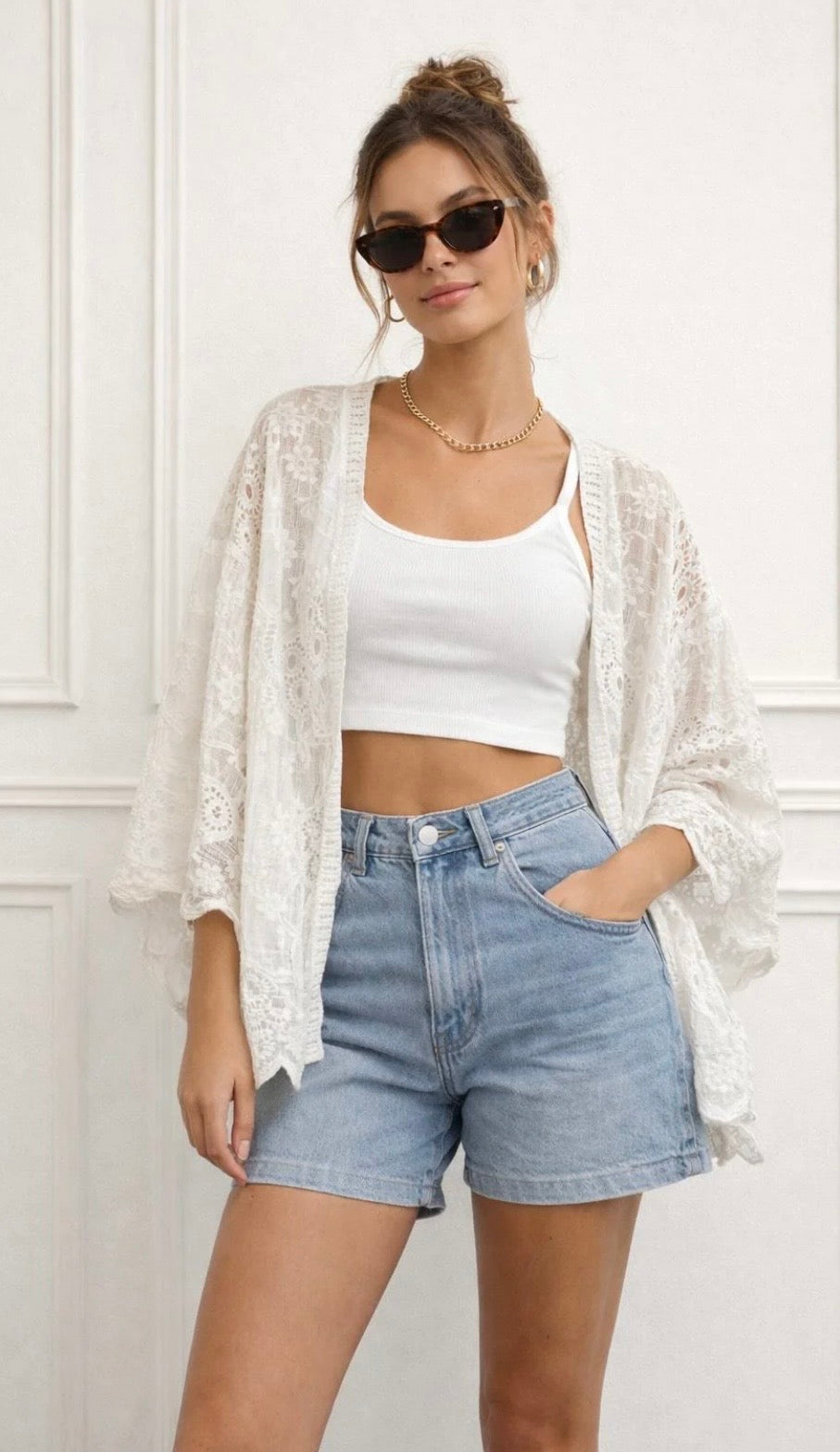 LOLA CROCHET SHRUG (ONE SIZE 8-16)