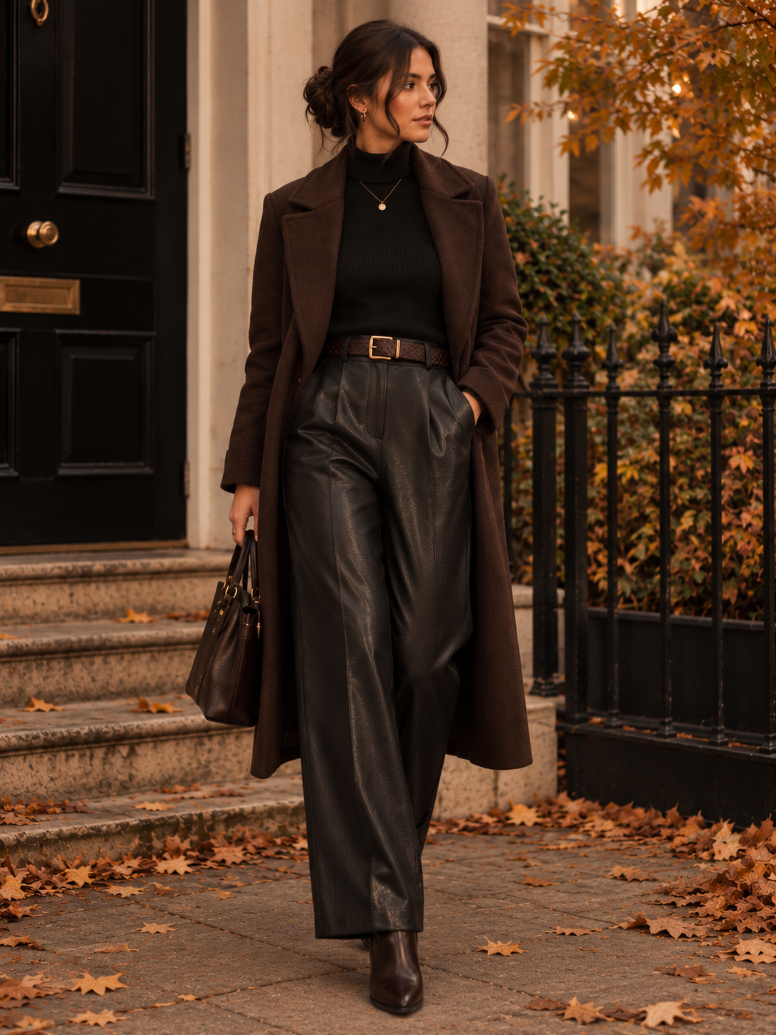 LEATHERETTE TROUSERS