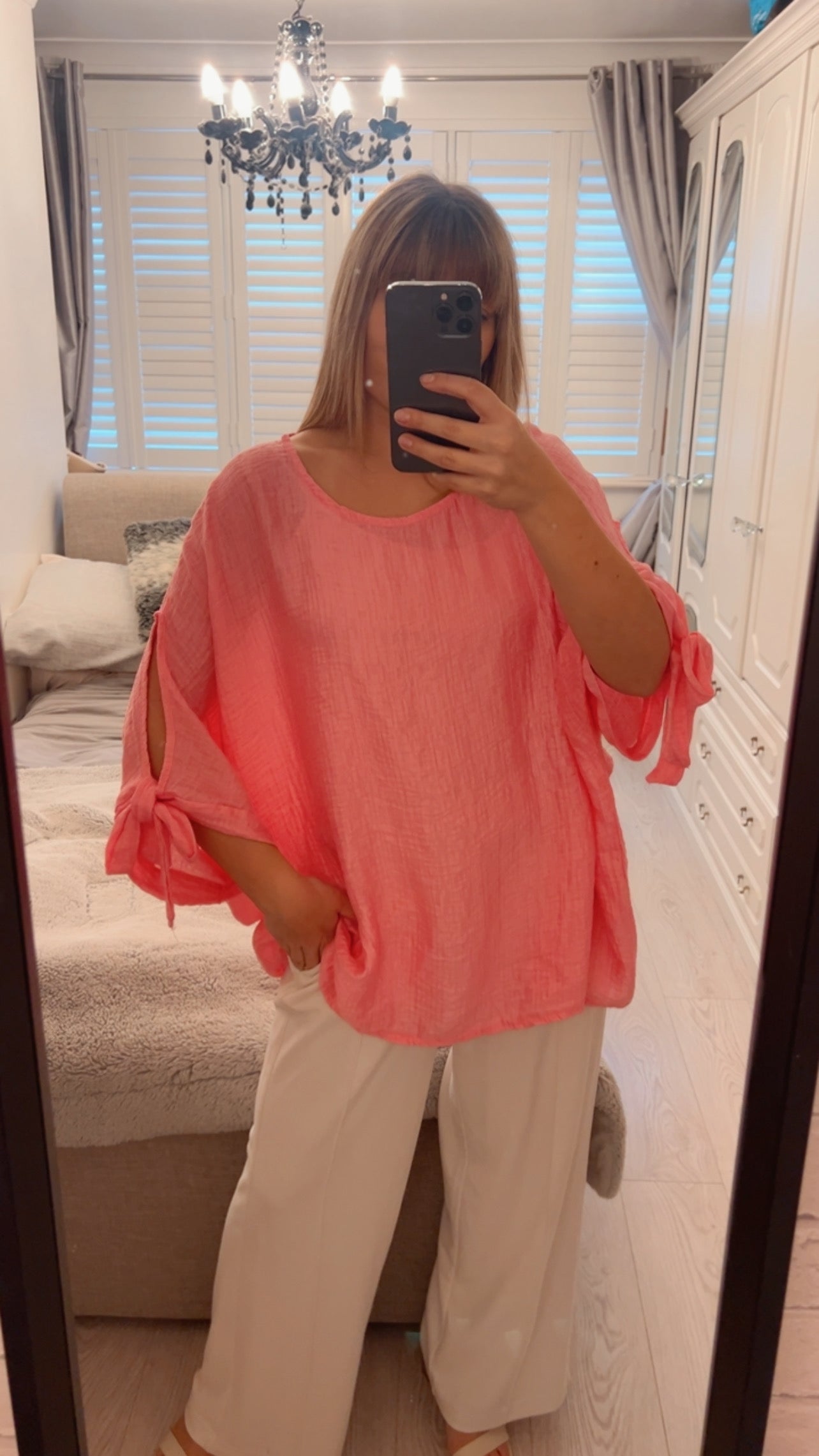 BOW TIE BLOUSE (10-22)