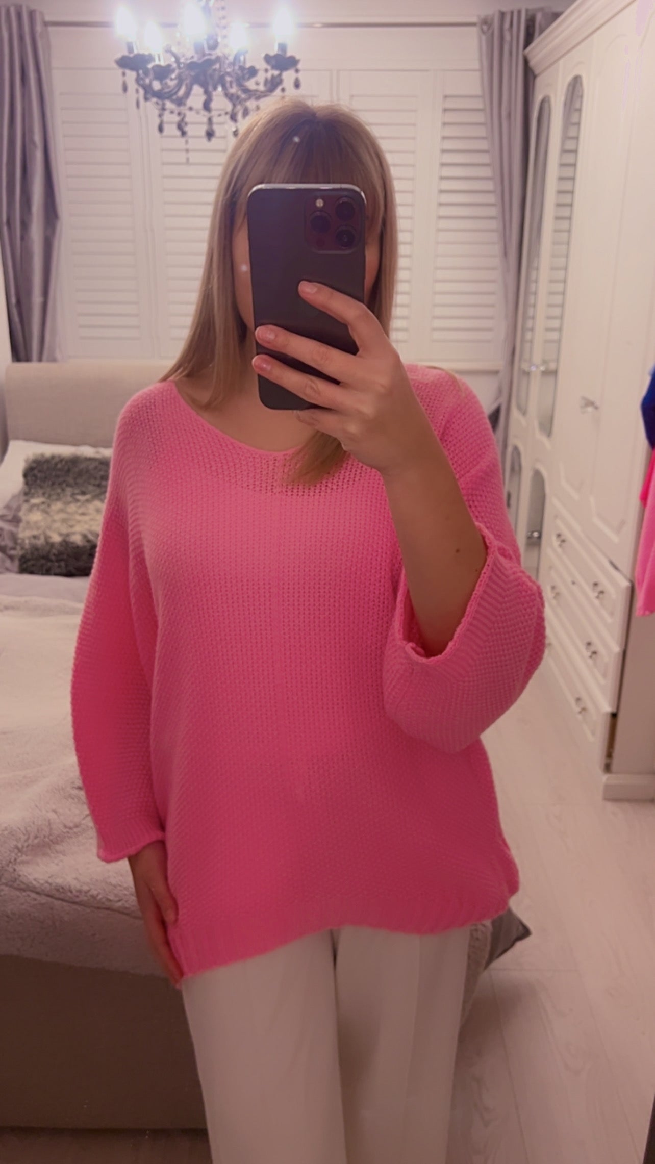BATWING V NECK JUMPER