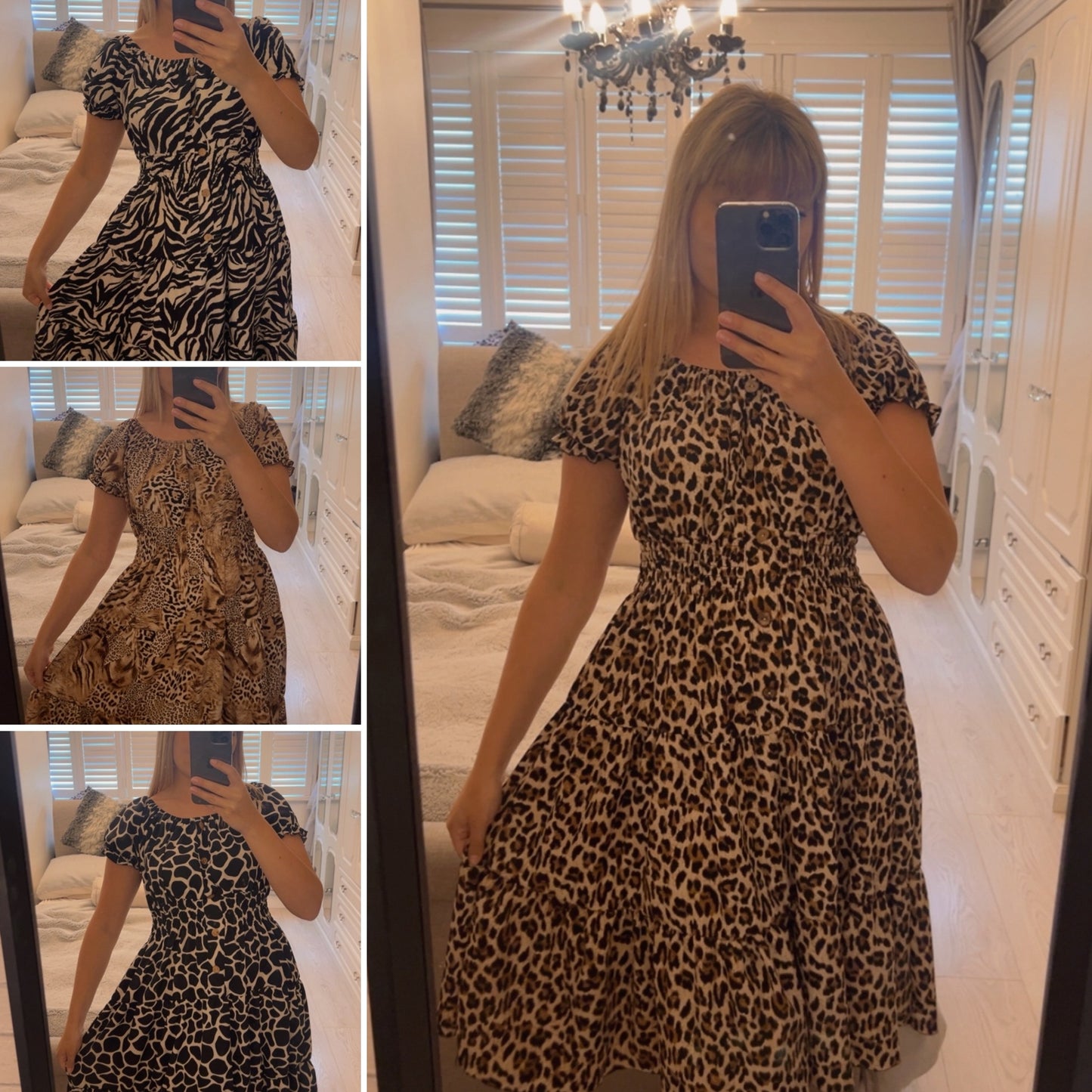 LILLY PRINTED MIDI DRESS