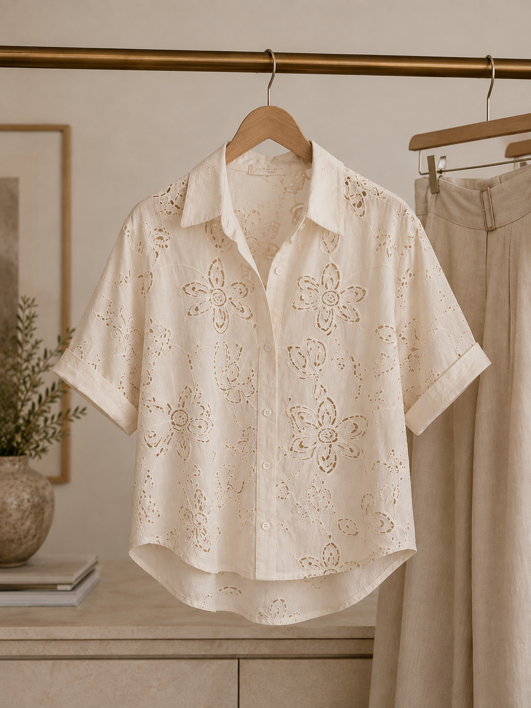LOOSE FIT CREAM SHIRT