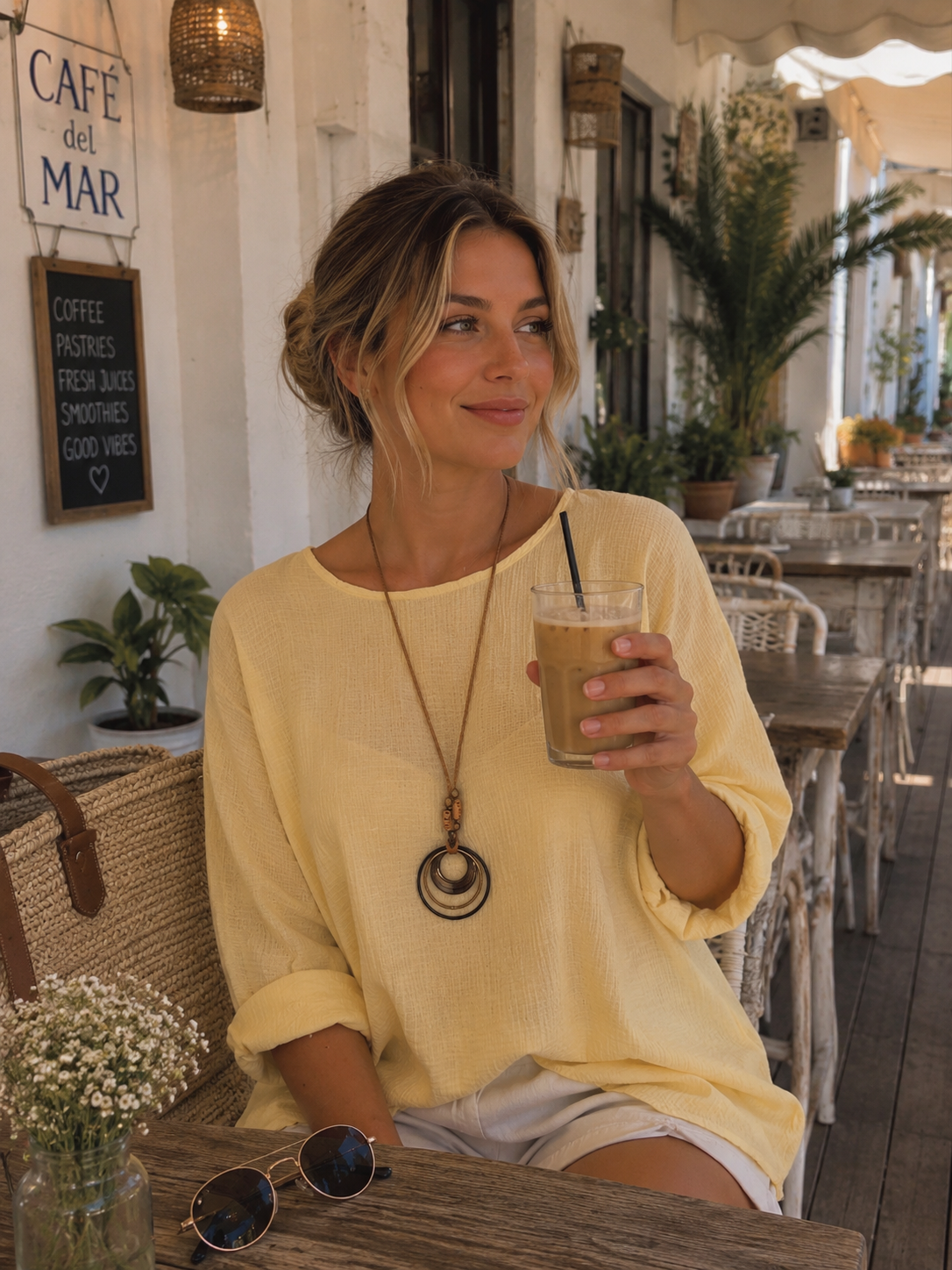 ELLIE BLOUSE WITH NECKLACE