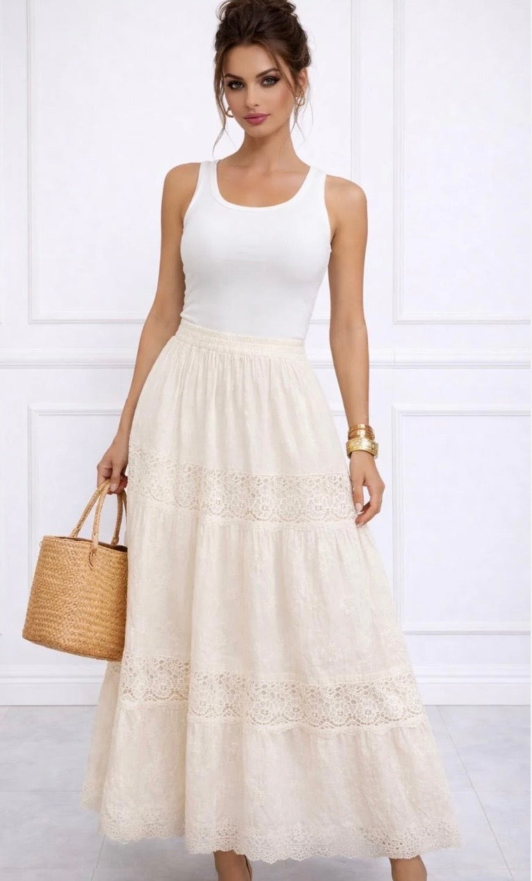 SKYLA TIERED SKIRT