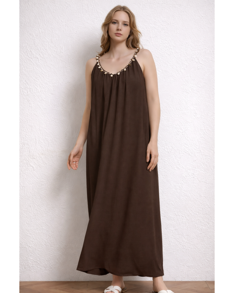 STACY LINEN BLEND SUMMER DRESS