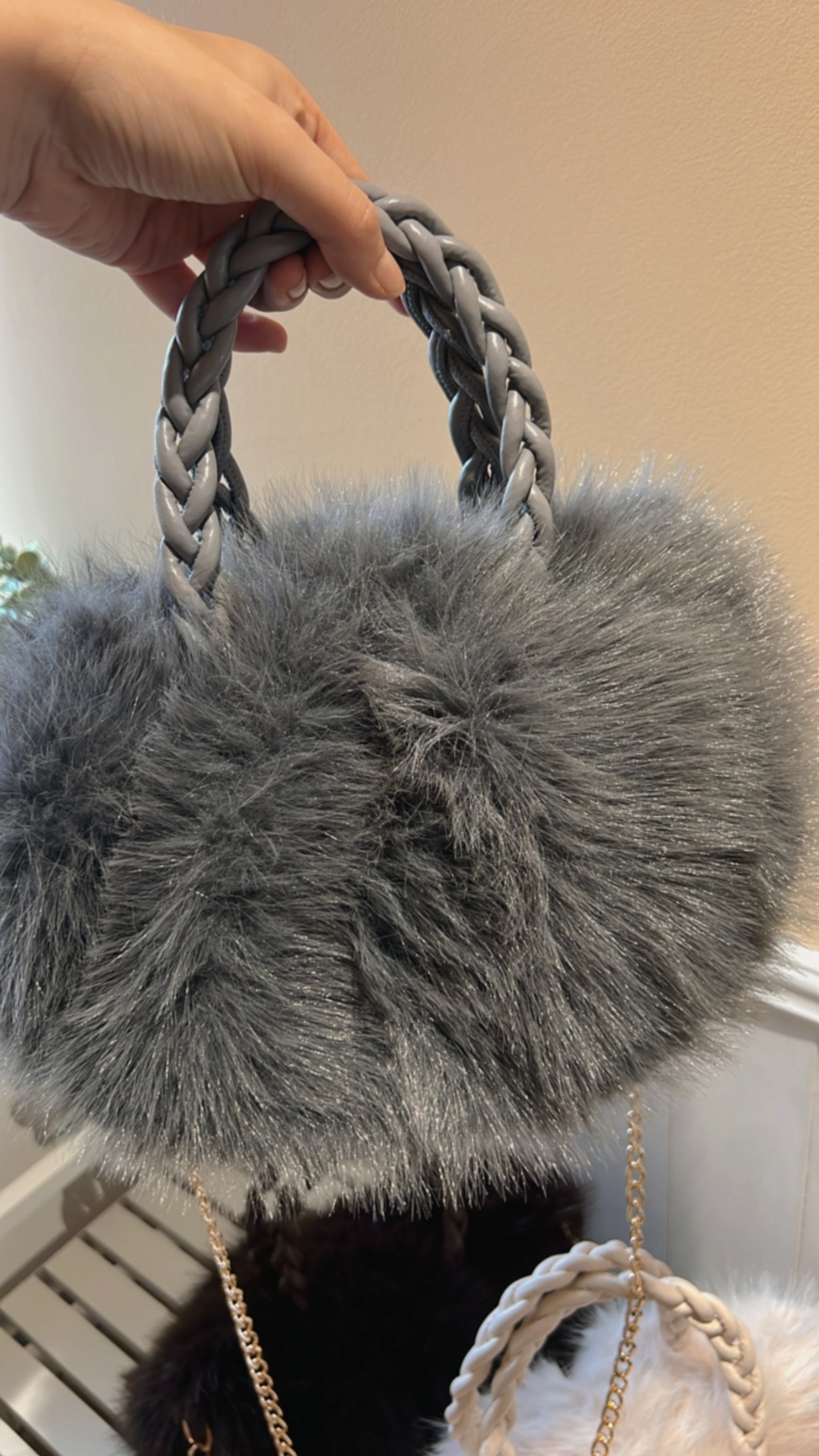 FAUX FUR BAG