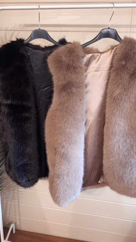 AMY FAUX FUR GILET