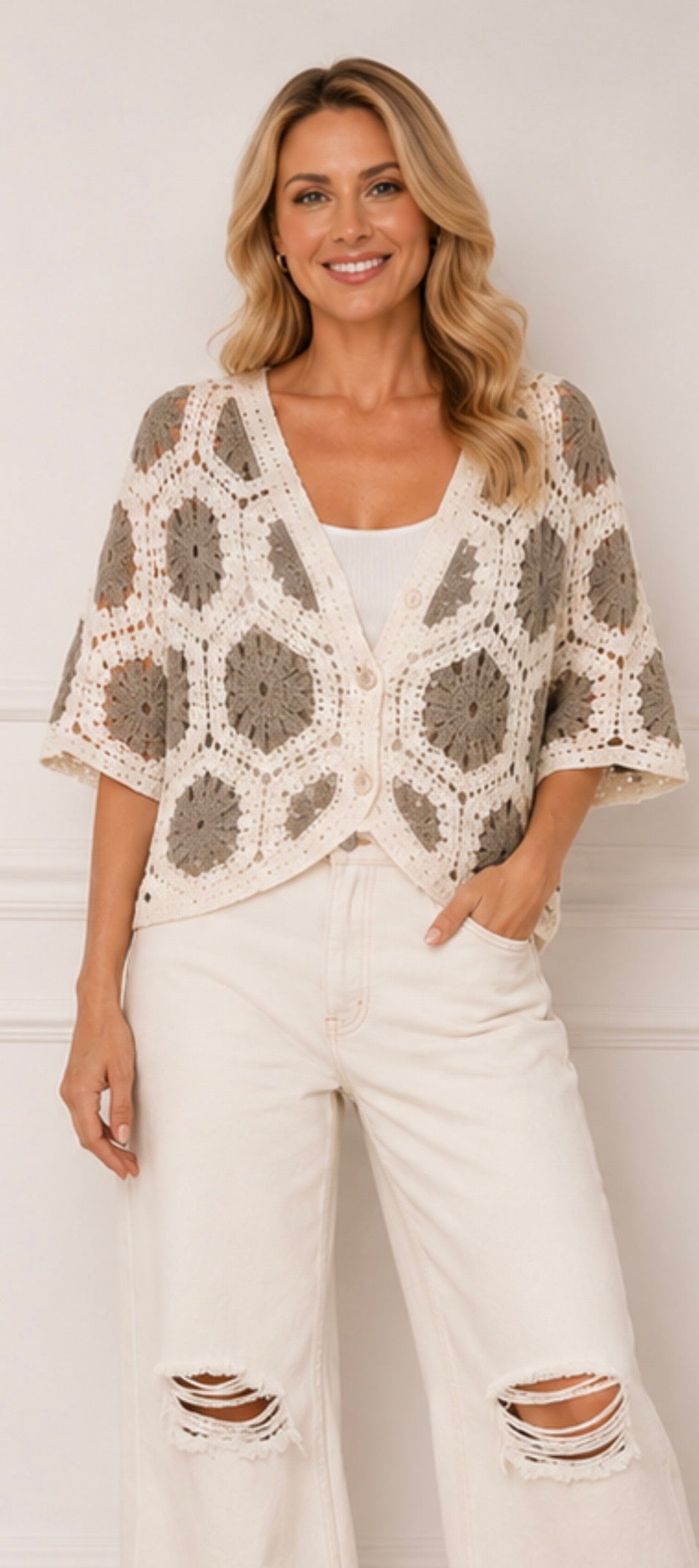 SCARLETT CROCHET CARDIGAN