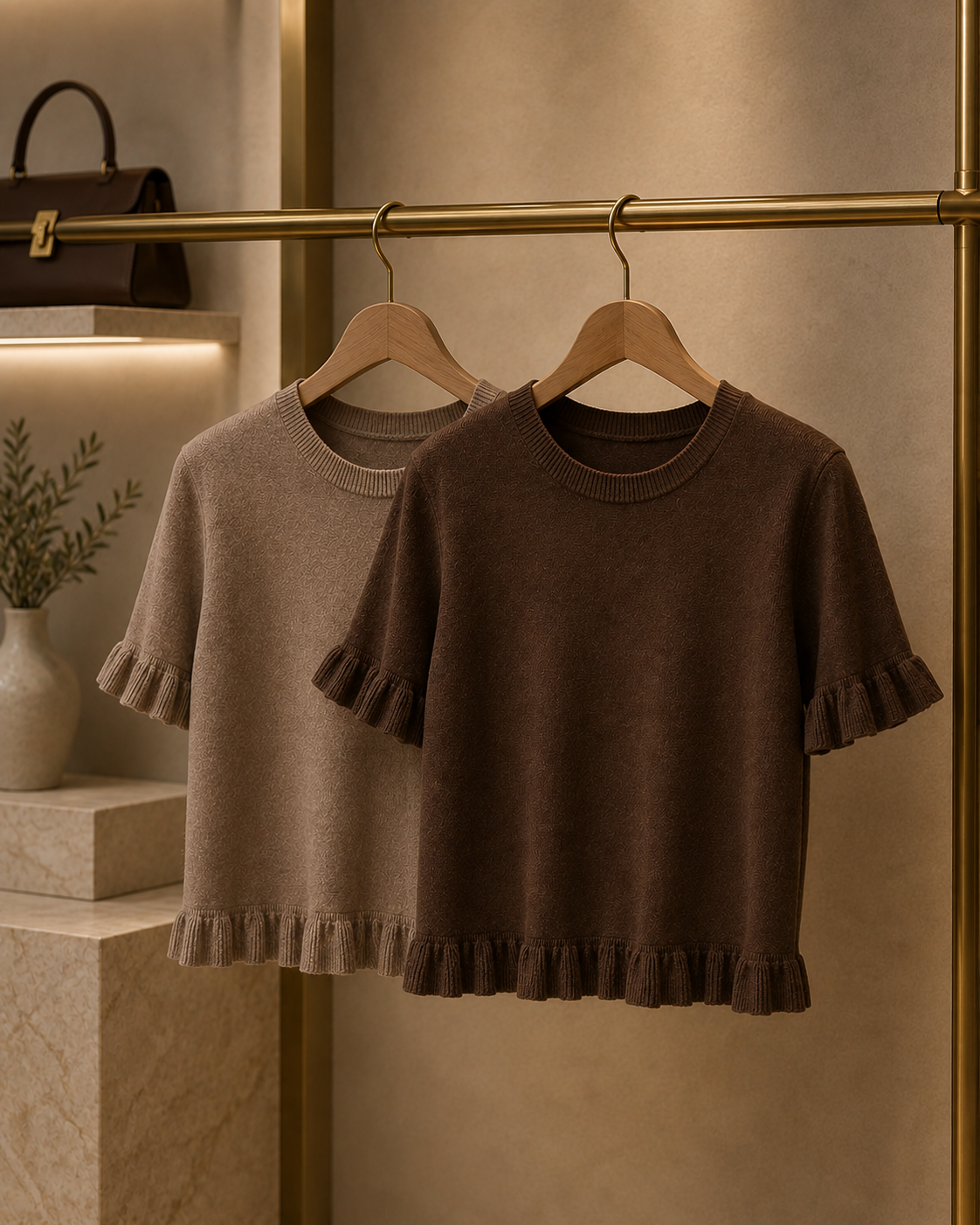 RUFFLE HEM JUMPER