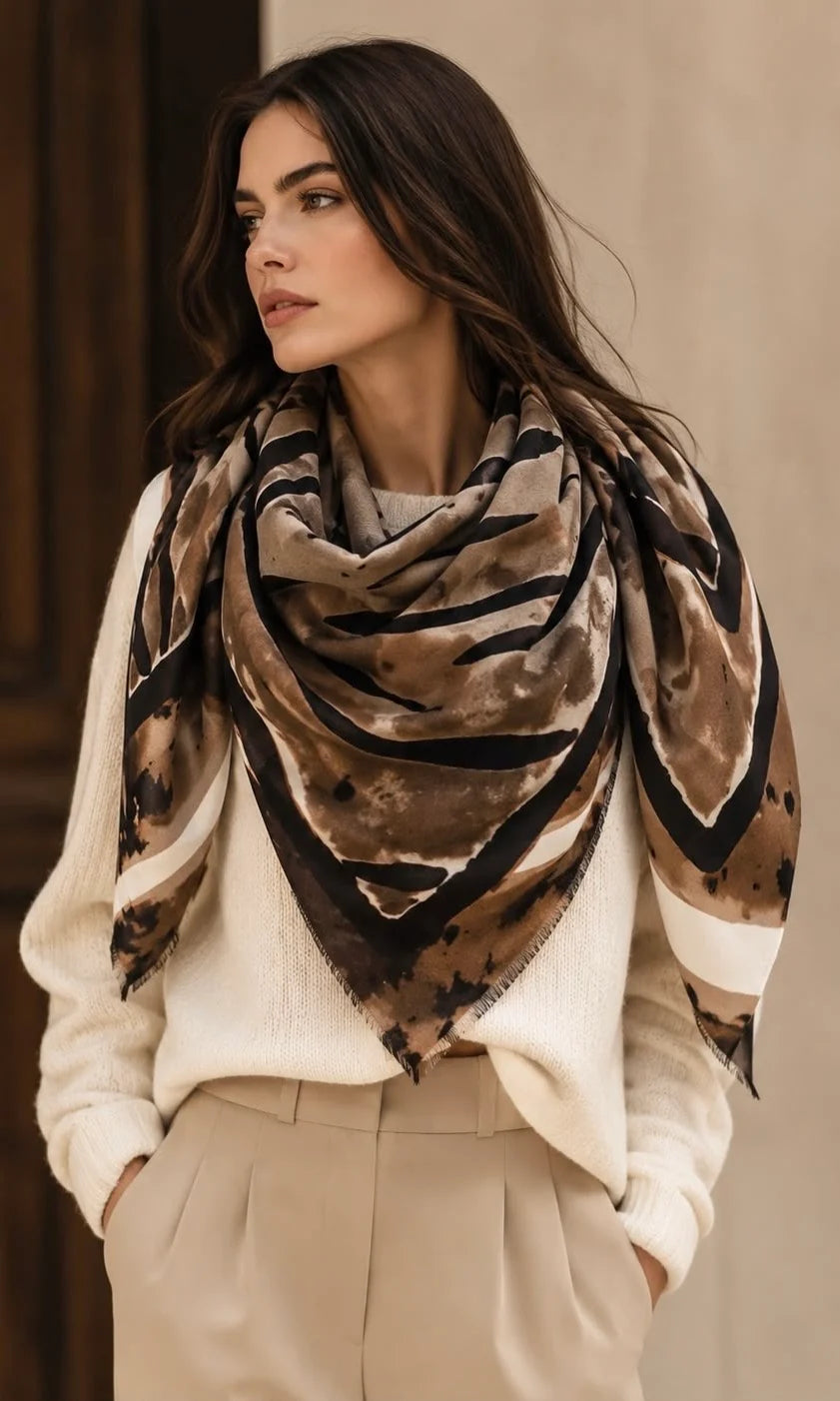 TIGER PRINT SCARF