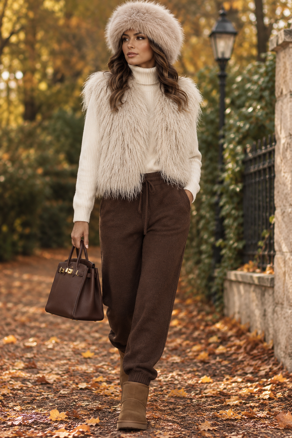 SHAGGY FAUX FUR GILET
