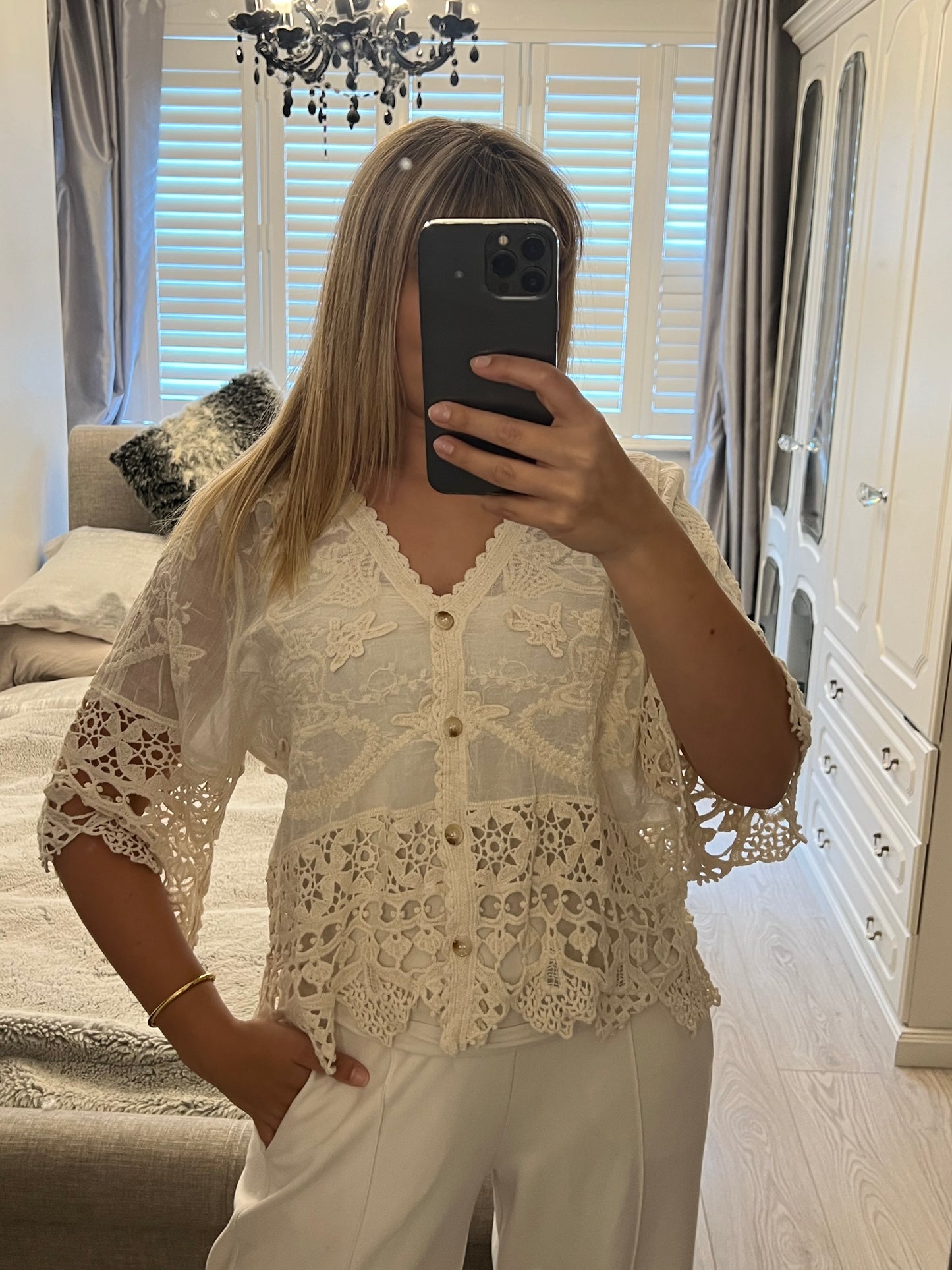 LUCY CROCHET CARDIGAN