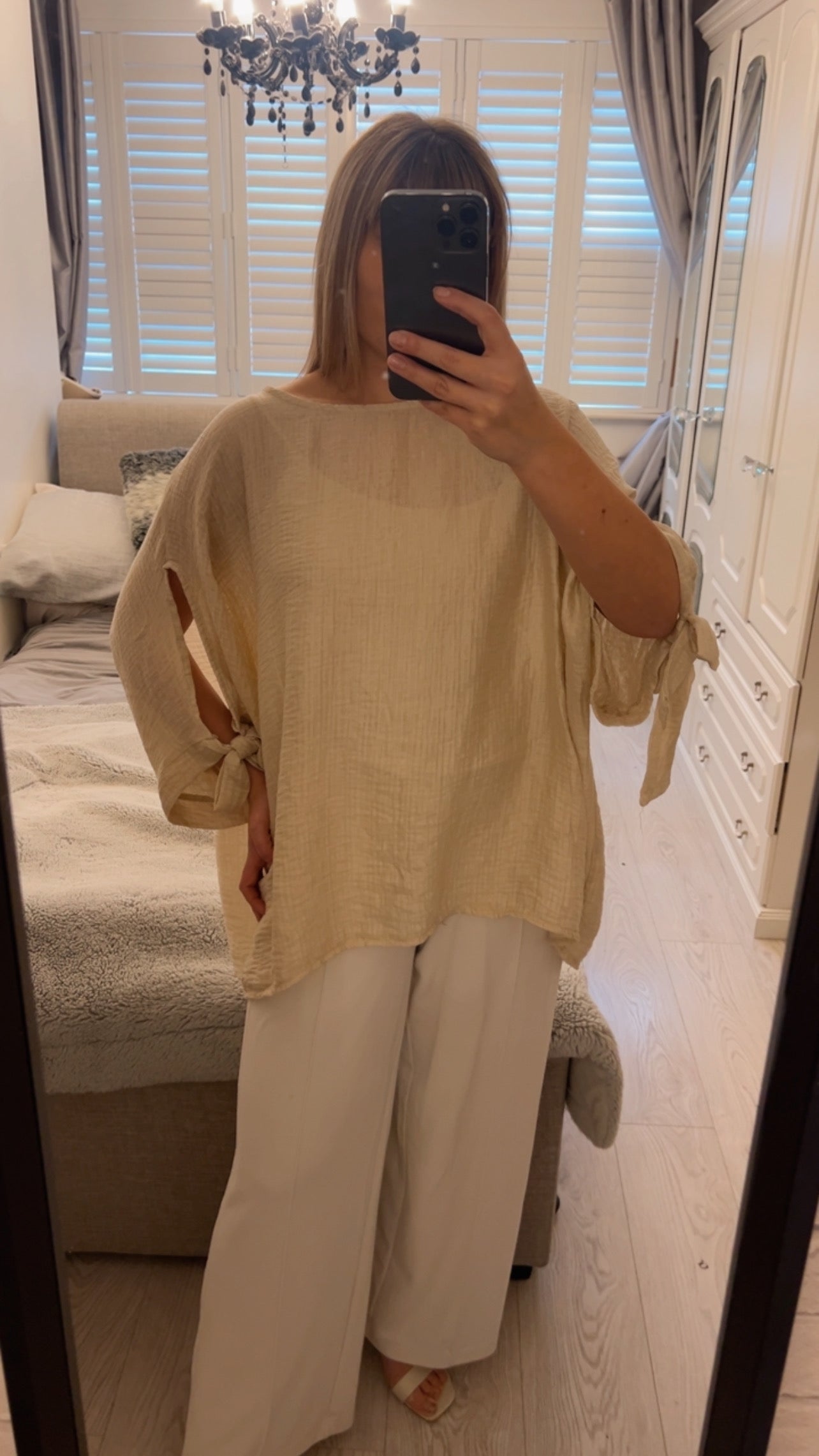 BOW TIE BLOUSE (10-22)