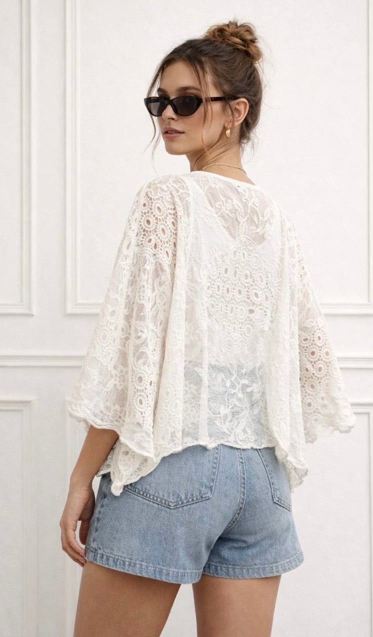 LOLA CROCHET SHRUG (ONE SIZE 8-16)