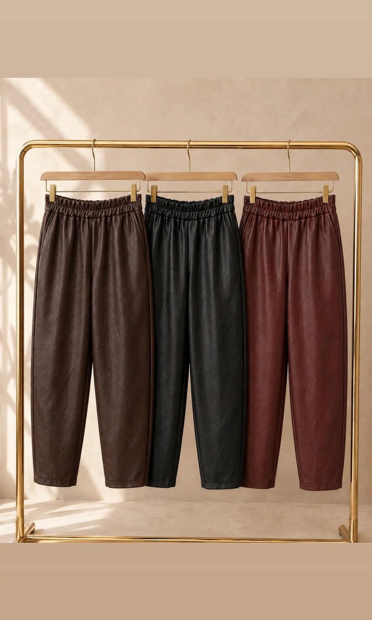 GEORGIA LEATHER LOOK TROUSER