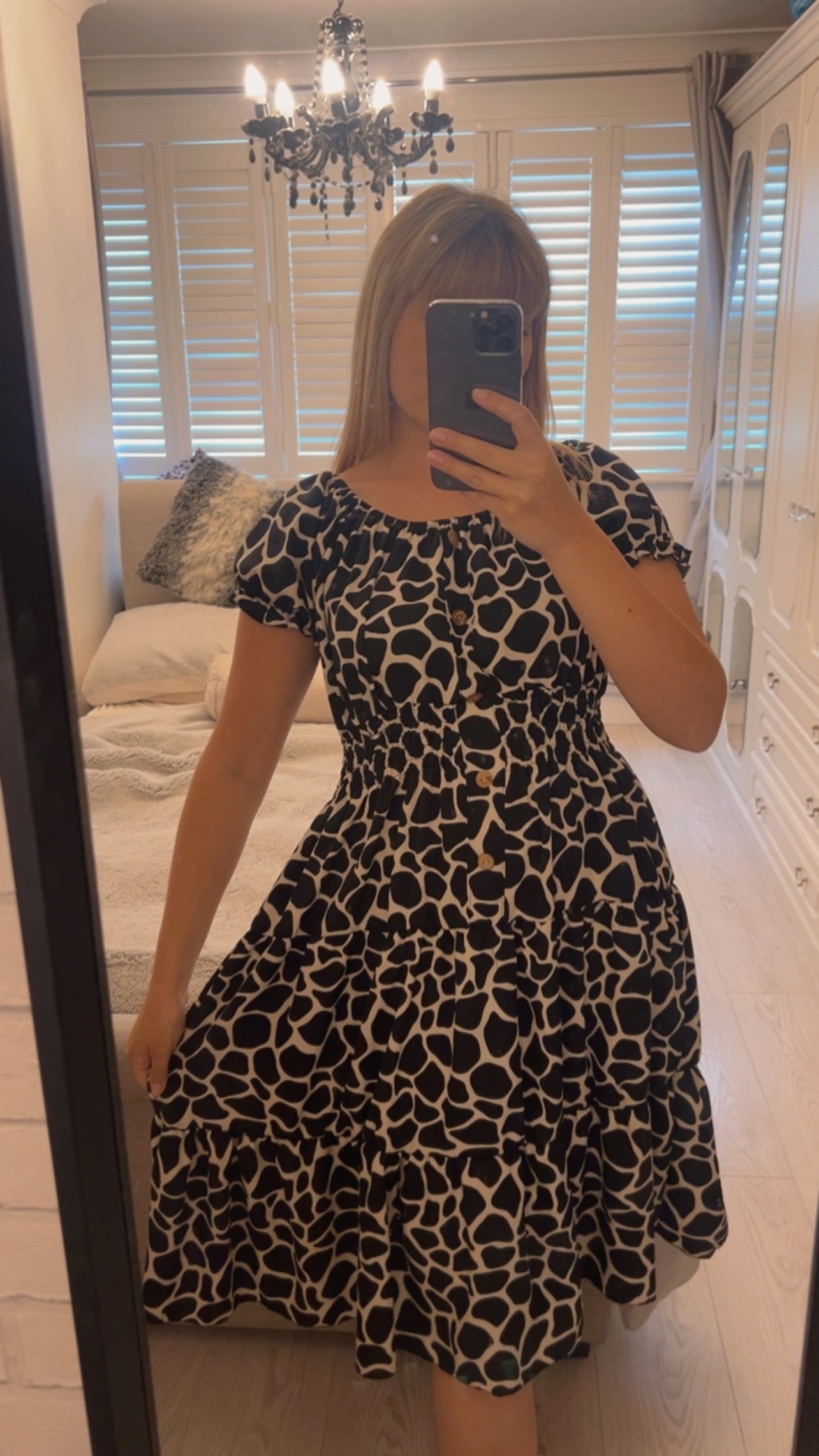 LILLY PRINTED MIDI DRESS
