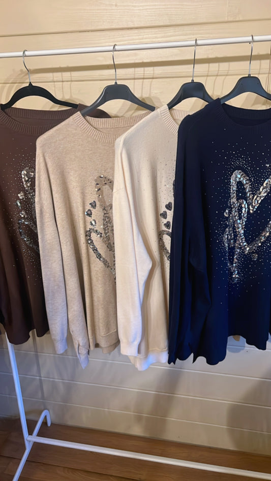 SILVER SPARKLE JUMPER