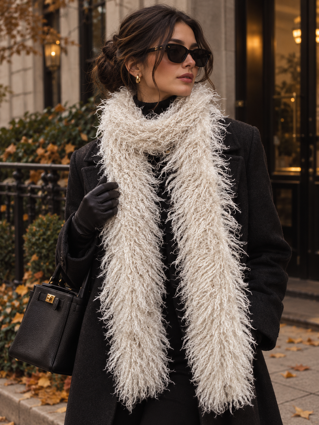SHAGGY FAUX FUR SCARF