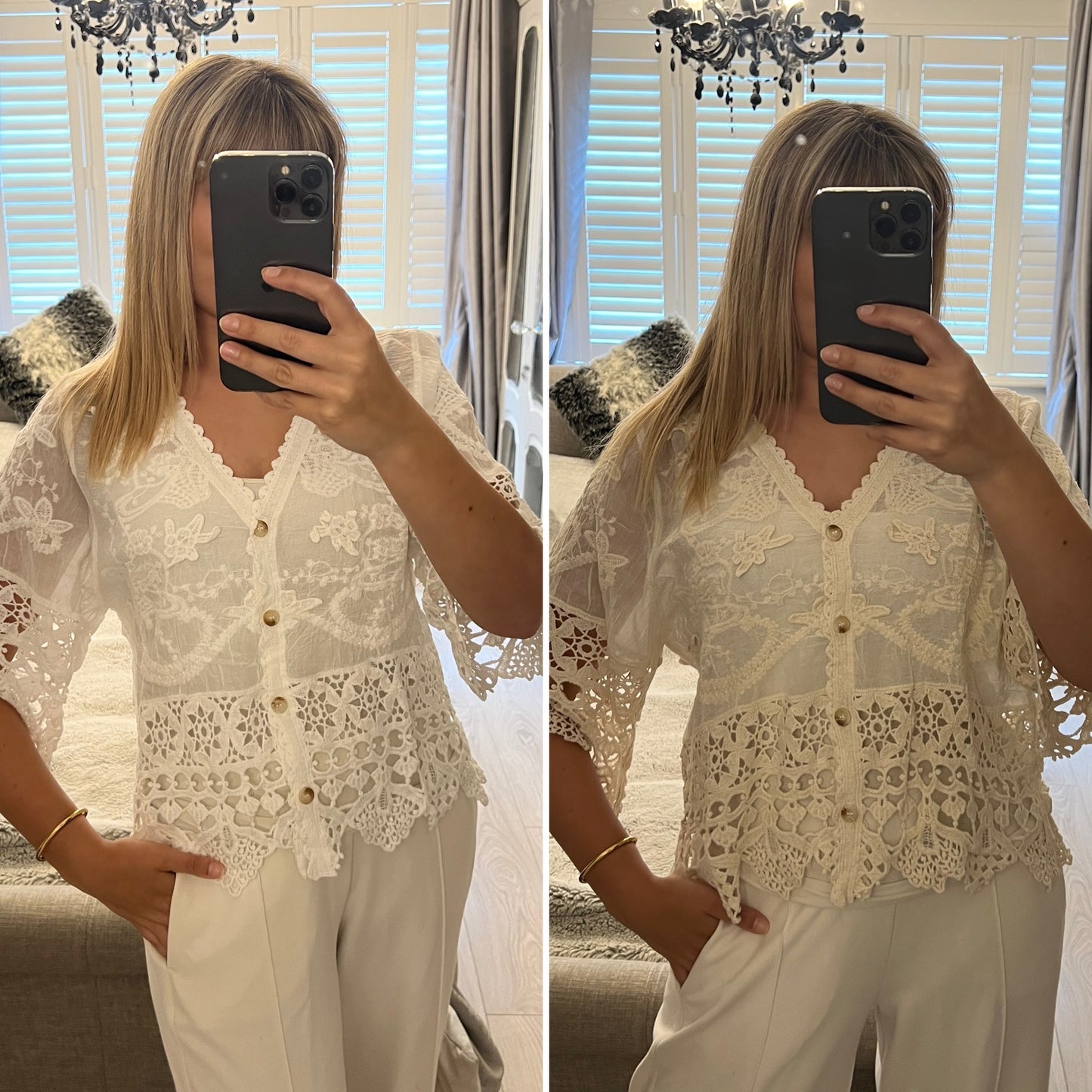 LUCY CROCHET CARDIGAN