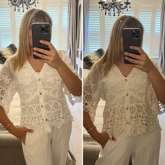 LUCY CROCHET CARDIGAN