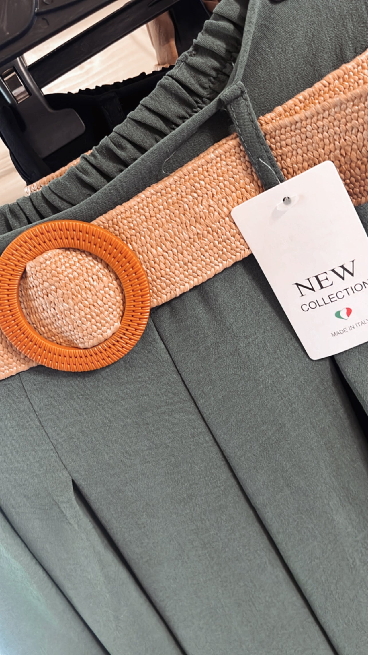 WIDE LEG TROUSERS WITH BELT
