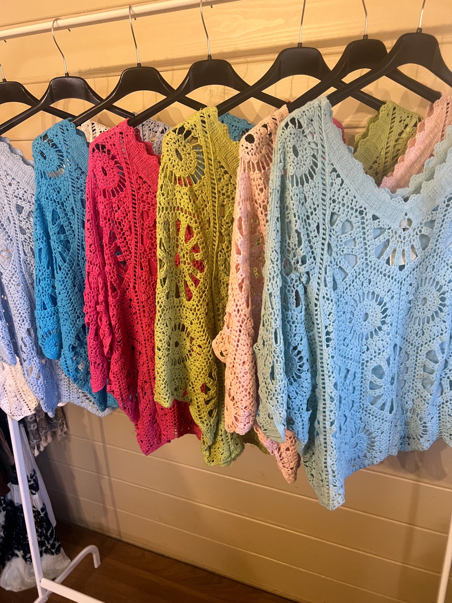 MABEL CROCHET BLOUSE WITH MATCHING VEST TOP  (8-16)